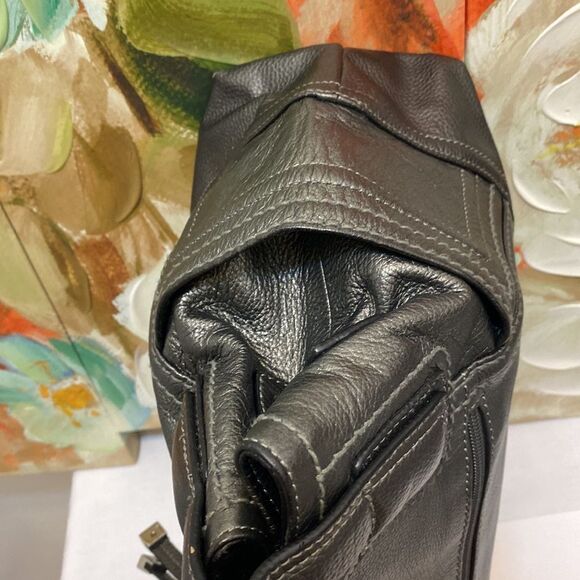 New Tignanello Leather 2 compartments Large Hand Bag - Picture 3 of 11